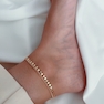 پابند آويزدار طرح دايره طلايى