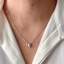 گردنبند نقره طرح stone