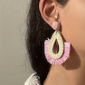 گوشواره حصیری قطره ای ریش ریش 
