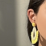 گوشواره حصیری قطره ای ریش ریش 