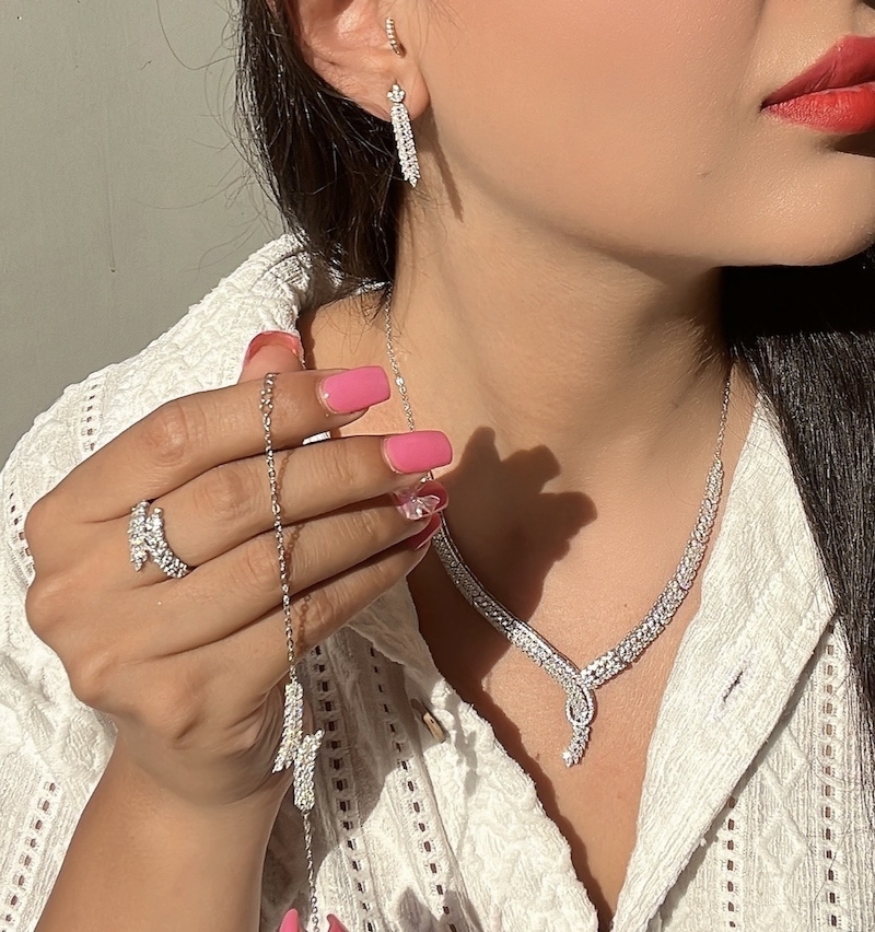ست نقره “الماس شب”