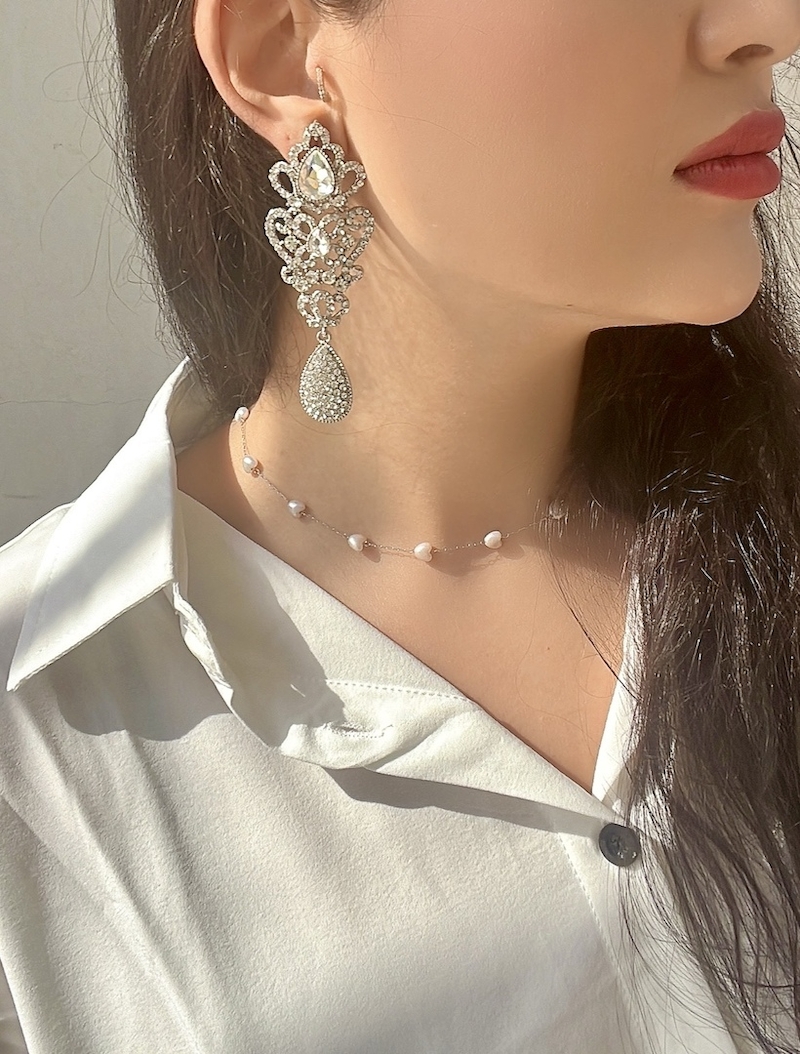 گوشواره استیل «اشک سلطنتی»