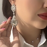 گوشواره استیل «کریستال الماسین»